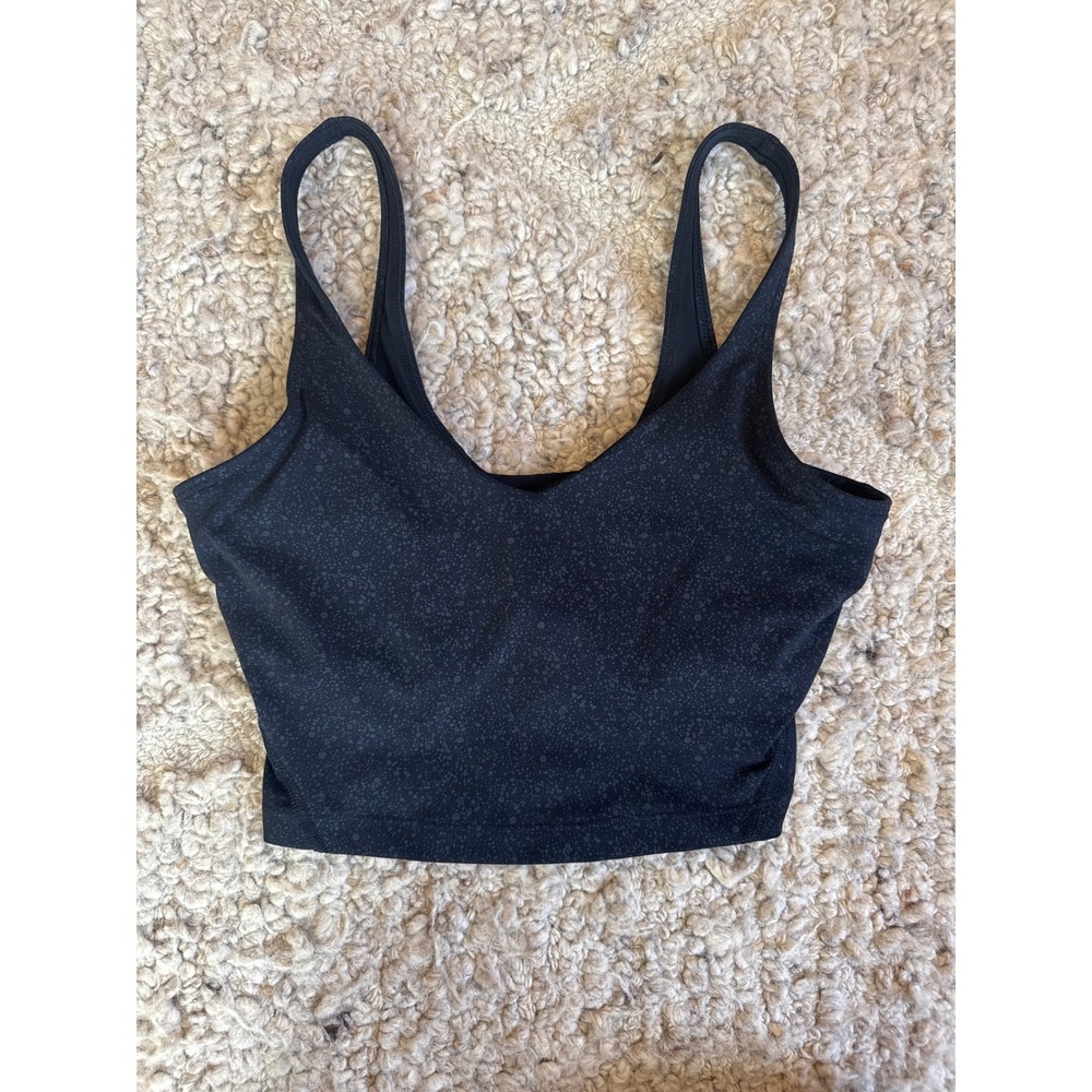 C9 Champion Women Black Grey Speckled Longline Sports Bra Yoga Tank Top Small